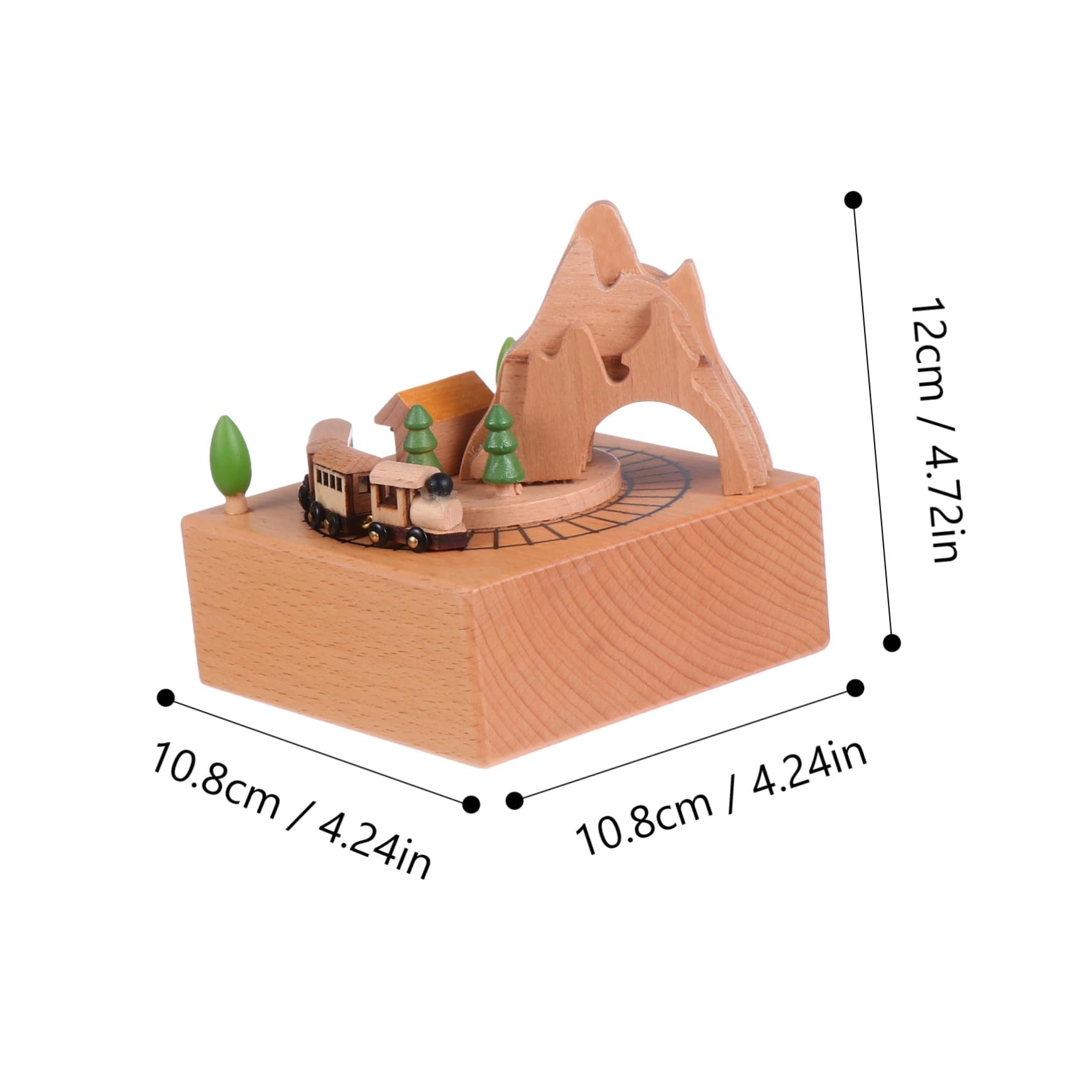 Cabilock Caja Musical De Madera Juguete Educativo Diseño Rusa Musical Decoración Escritorio