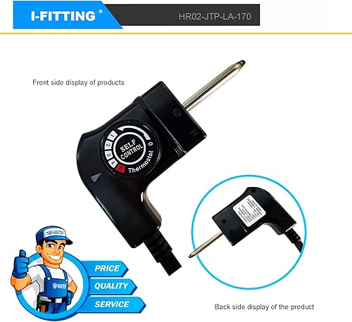 Miniatura 2 de Cable de sonda de termostato ajustable para fumadores Masterbuilt y parrillas eléctricas, ahumador eléctrico para exterioreshogares, cable de