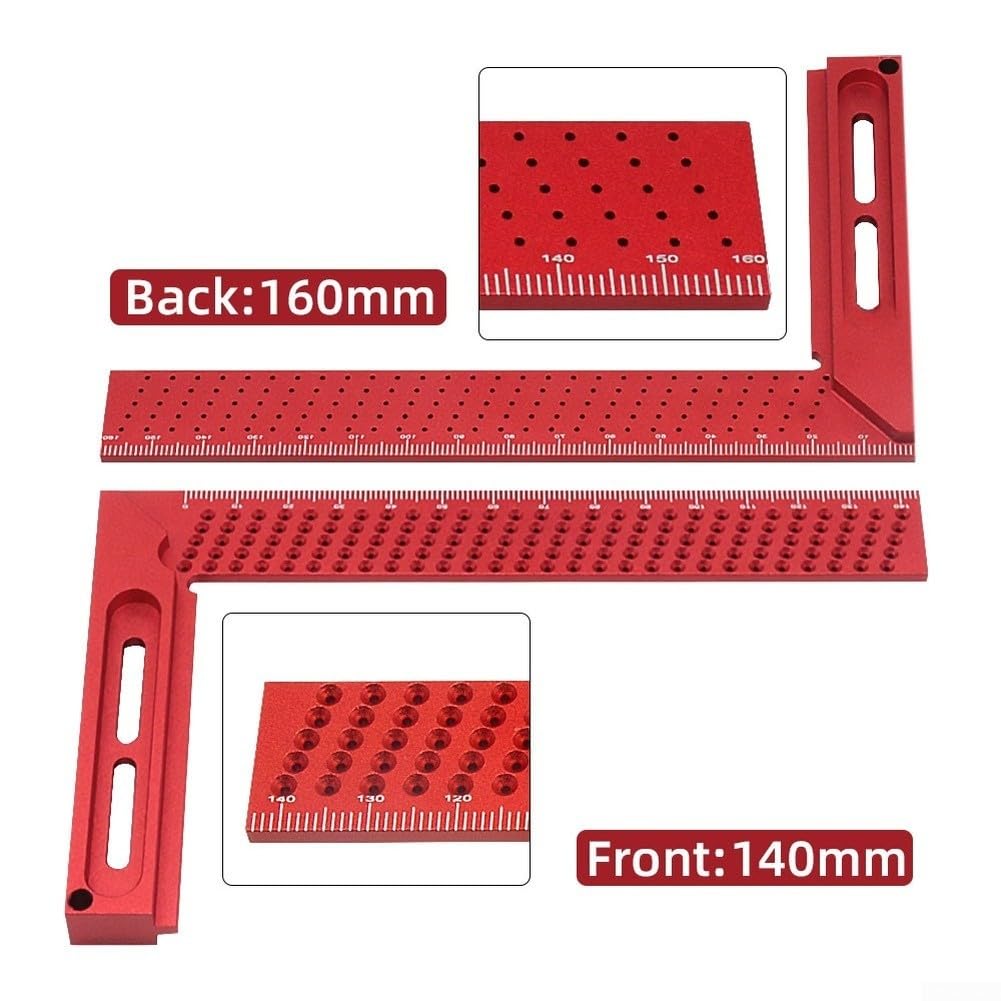 para herramienta Medición 160mm Aleación Aluminio Roja para