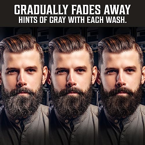 Viking Revolution VRGRAYRSC1PK Mens Beard Dye For Men Dark Brown - Grey Reducing Shampoo Beard Coloring thumb #2