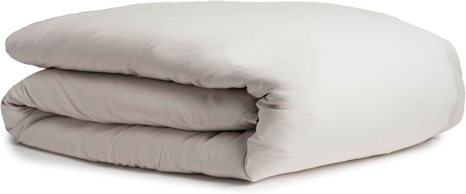 Kassatex Lorimer Washed Percale Duvet - Dolphin Grey/Queen