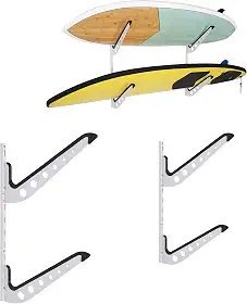 Suporte de parede multiprancha de surfe para prancha de surf, wakeboard, armazenamento de snowboard, cabides de parede ajustáveis para exibição de pranchas