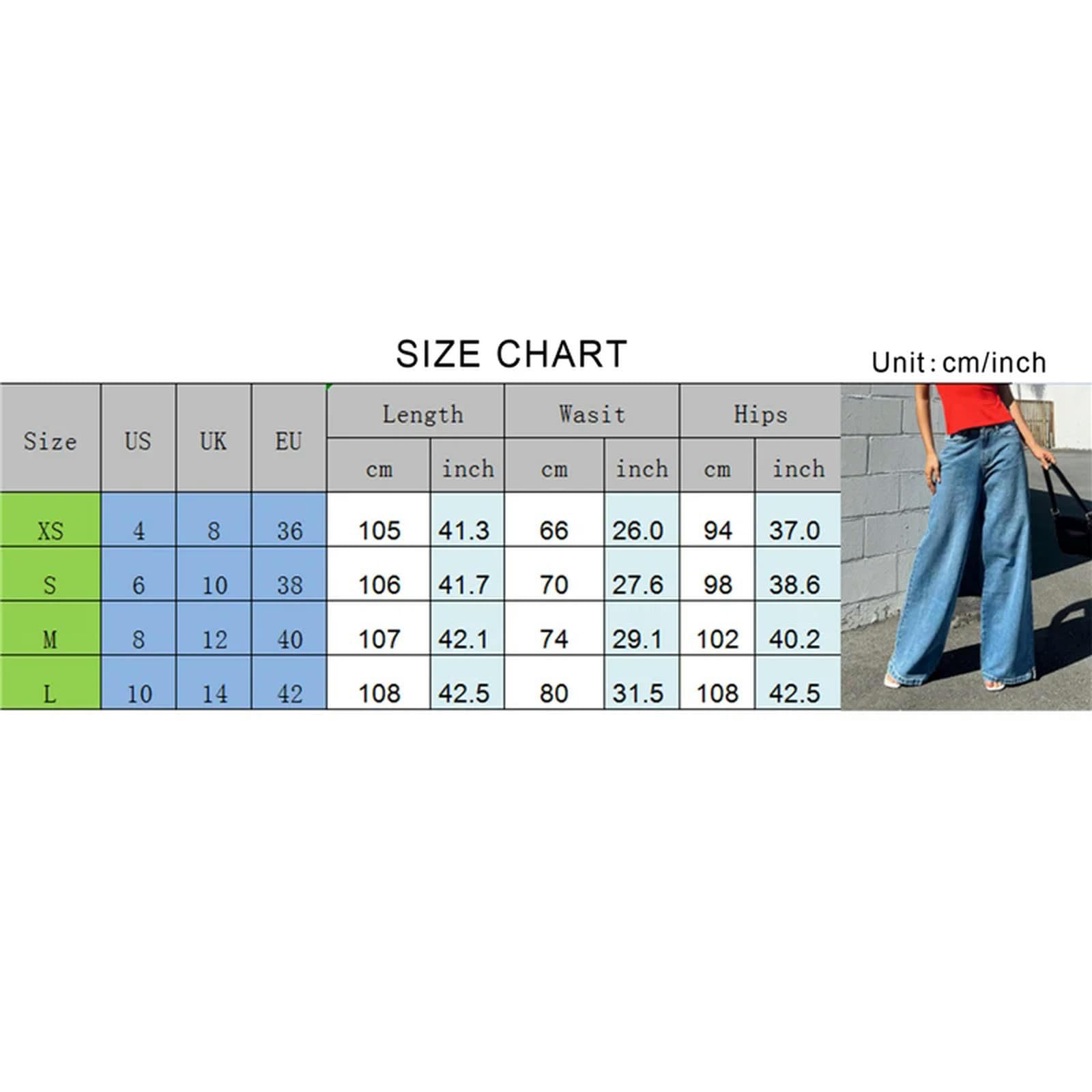 Pantalones Vaqueros de Mujer Mezclilla Pierna Ancha Elásticos Color Sólido con Bolsillos