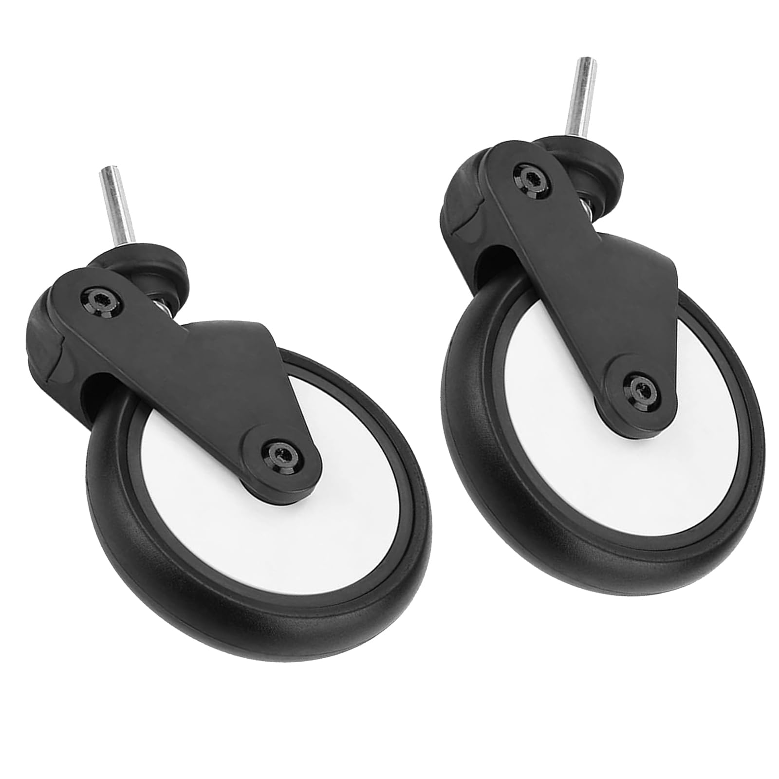 2 ruote anteriori in gomma per passeggini, ruote da 13 cm, rotazione a 360 gradi, assorbimento degli urti, accessori di ricambio per passeggini Yoyo Babyzen, Yoya, Vovo