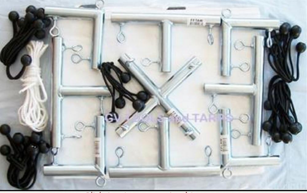 12' x 20' Outdoor Hanging Home Theater Portable Projection Movie Screen Kit 3/4" Fittings - Pipe NOT Included