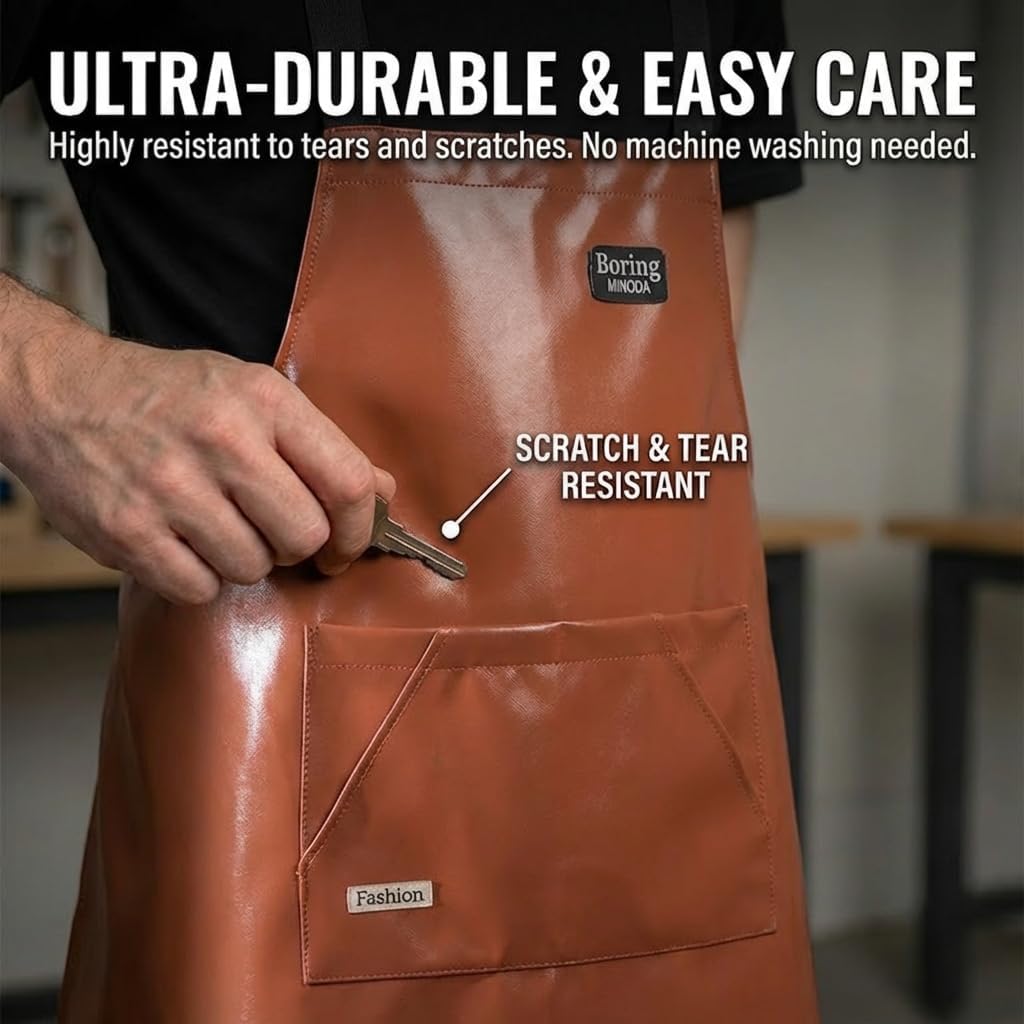 Cross Back Aprons for Women with Pockets, Waterproof, Gardening image 5