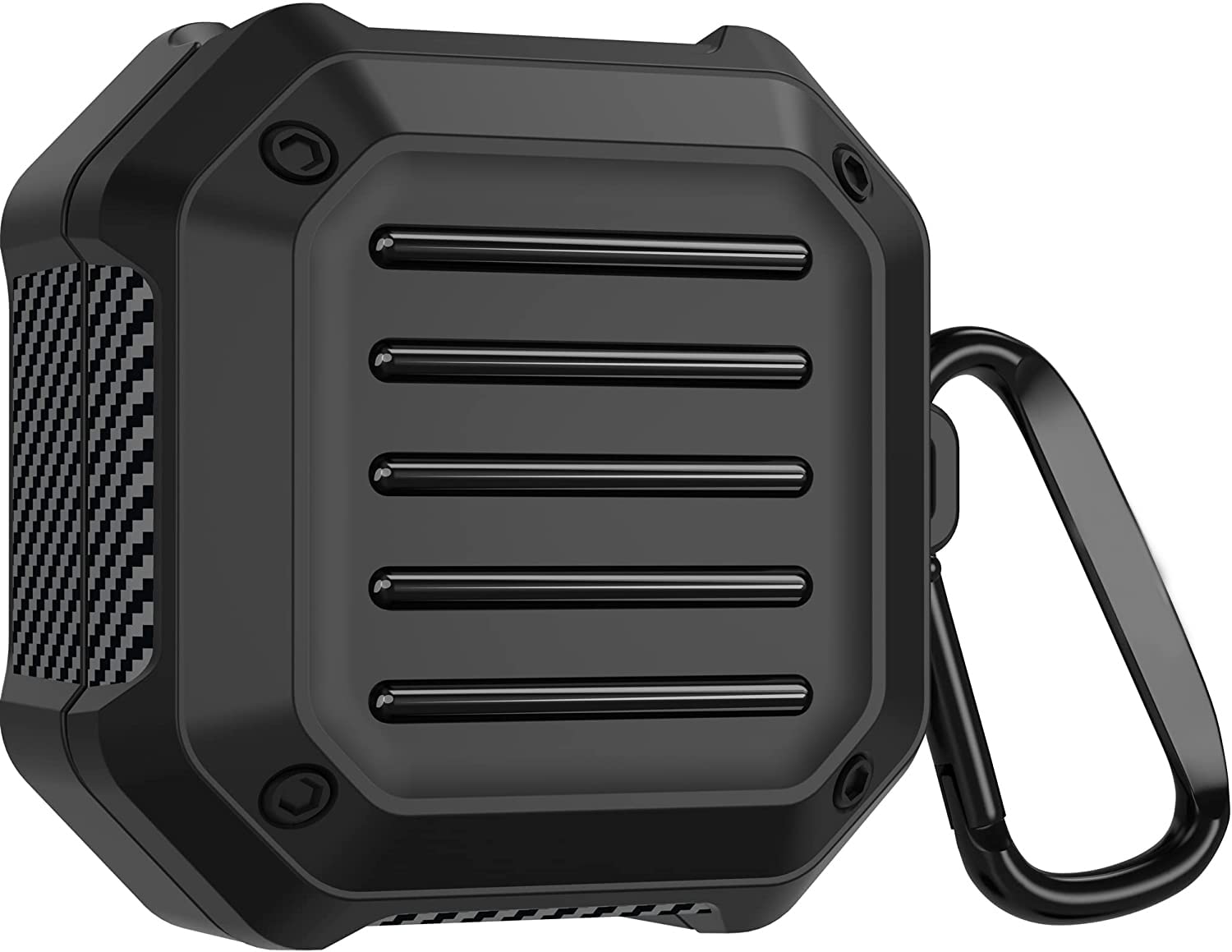 Mizi Rugged Case For Galaxy Buds2 Pro Case (2022)/Galaxy Buds 2 Case (2021)/Galaxy Buds Pro Case (2021)/Galaxy Buds Live Case (2020) Hard Protective Cover With Keychain-Black,Headphones