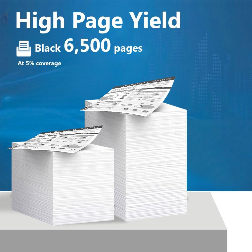 05X Black High Yield Toner Cartridge 2-Pack [6,500 Pages/Pack] Compatible 05X CE505X Replacement for HP 05X Toner Cartridge P2050, P2055, P2055d, P2055dn, P2055x Printer | CE505XD