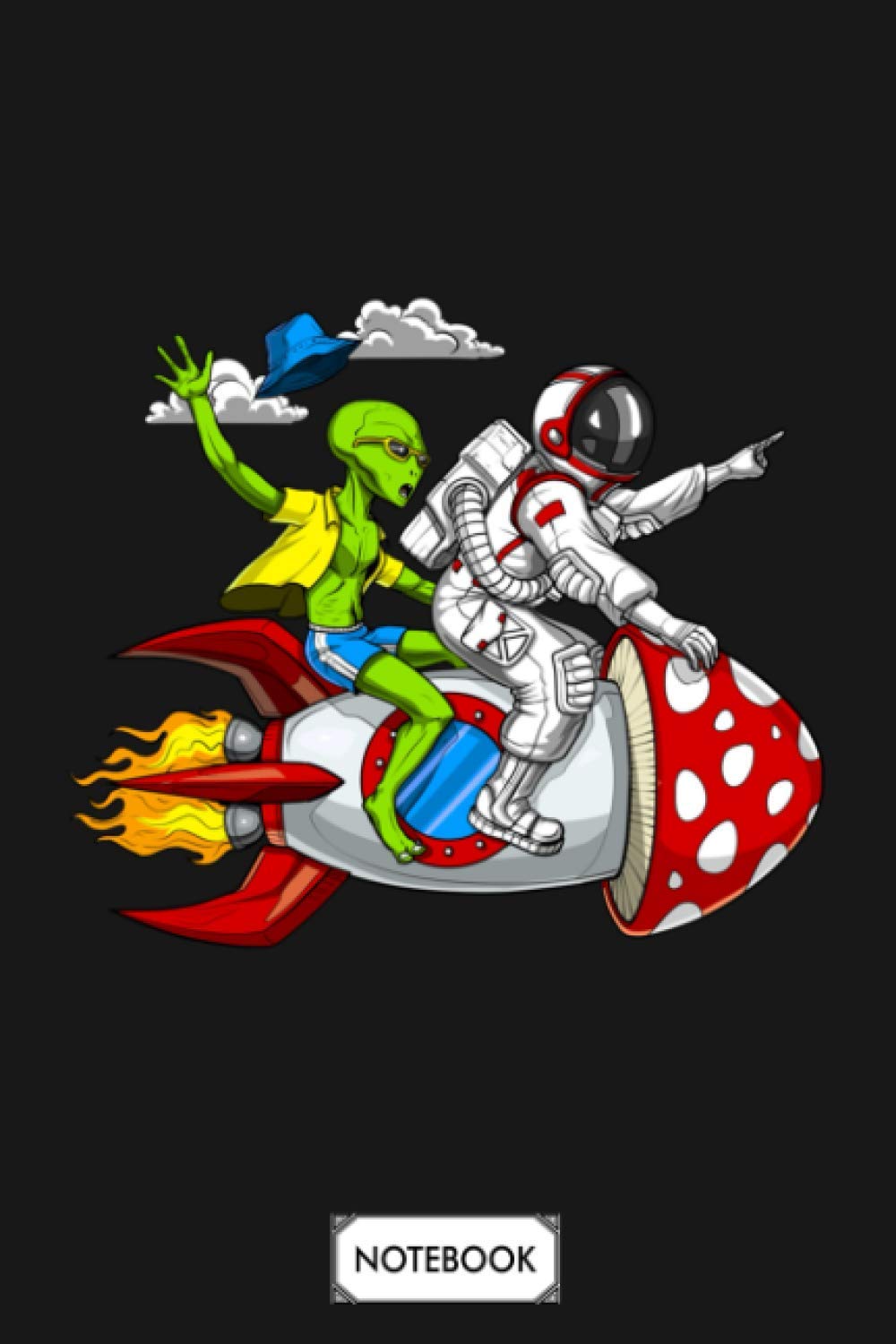 Space Psychonauts Trip Notebook: 6x9 120 Pages, Journal, Lined College Ruled Paper, Diary, Matte Finish Cover, Planner