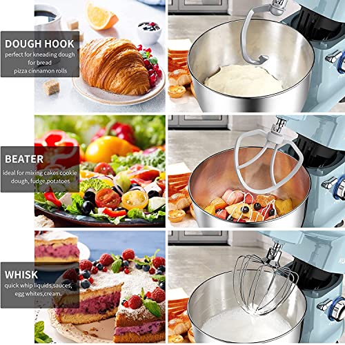 Vospeed Planetaria Knetmaschine 4,5 l Multifunktionale Küchenmaschine Mixer 1300 W Elektrisch zum Kochen mit Schüssel… – Bild 3