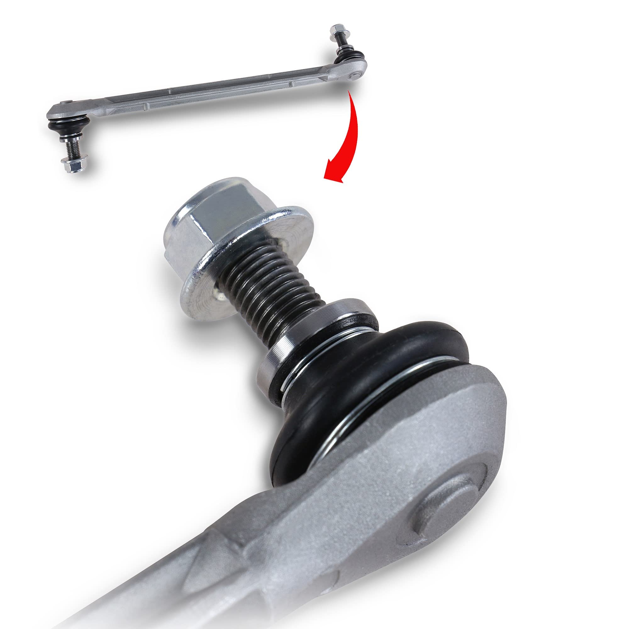 ATEC Germany 2x Barra estabilizadora delantera, longitud 305mm Compatible con MERCEDES Clase C (W204), Clase C Coupe (C204), Clase C T-Model (S204), Clase E Cabriolet (A207), Clase E Coupe (C207)