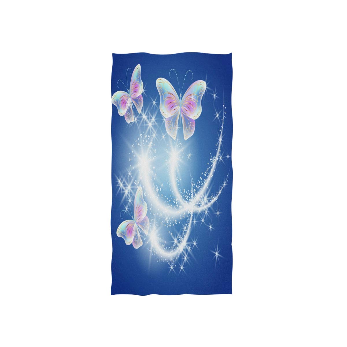 HUYGD Butterfly Firework Soft Bath Hotel Spa Hand Gym Sport Towel 76 x 38 cm(30 x 15 Inches)