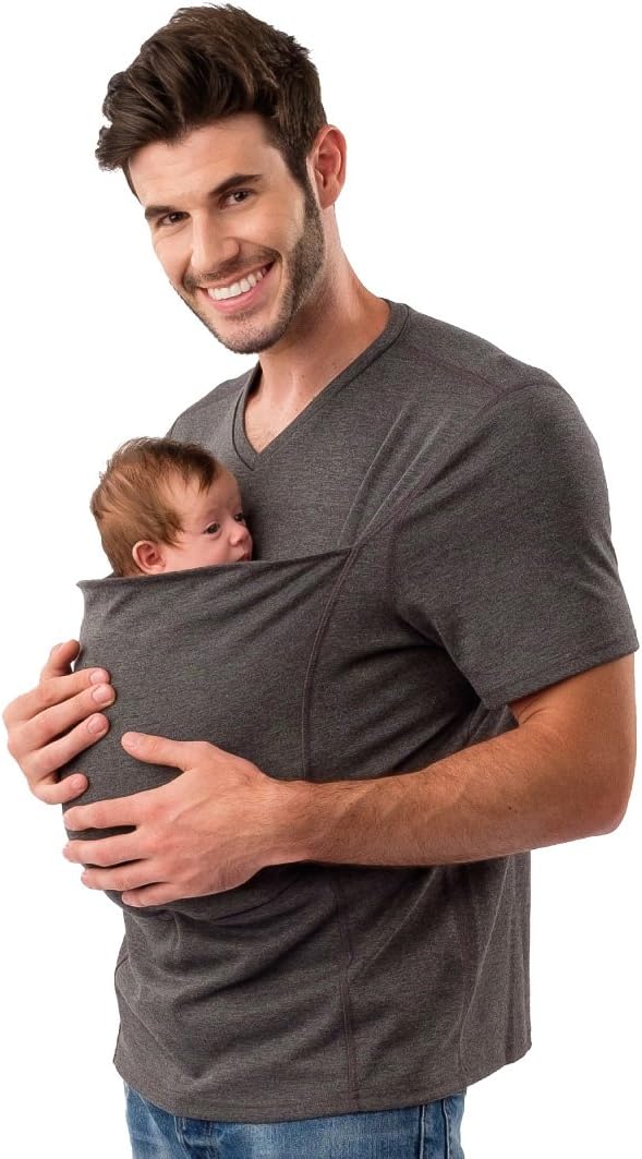 LALABU Dad Shirt Large Simple Gray