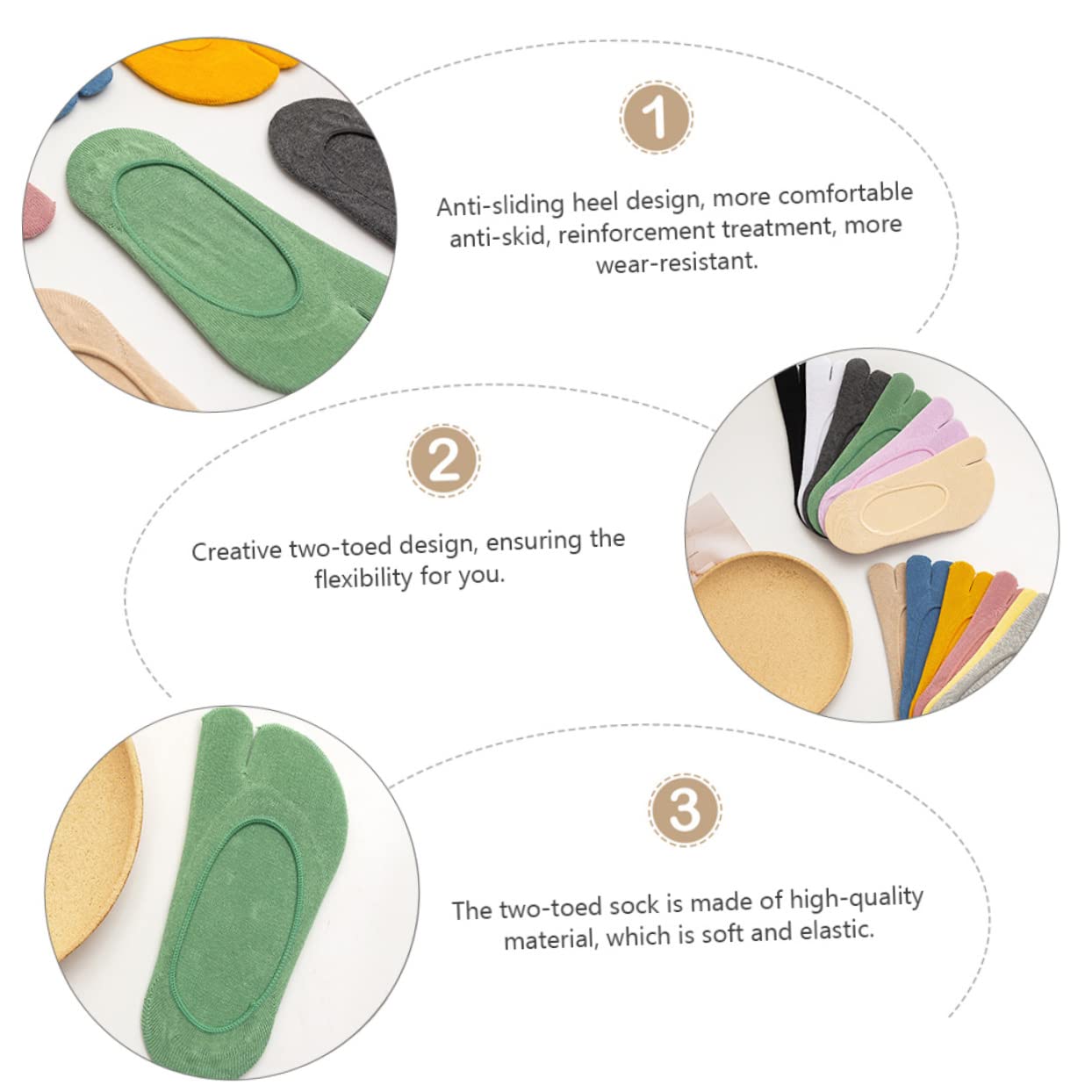 VALICLUD 12 Paare Süßigkeit Tabi Socken Frauen -socken Für Damen Sportsocken Für Damen Freizeitsocken Für Bunte socken Baumwollsocken Für Traber Baumwolle Fräulein Sommer