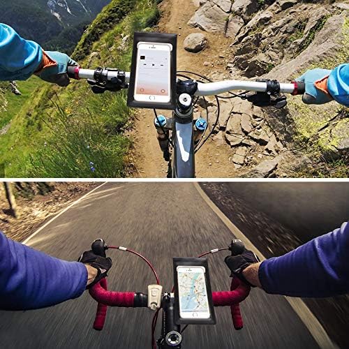 shoplease Bike Phone Mount WaterproofBike Frame Bag Bike Phone Holder Cycling Handlebar Bag Phone Holder Bag for Bike with 360° Rotation for Any Smartphone up to 6.5