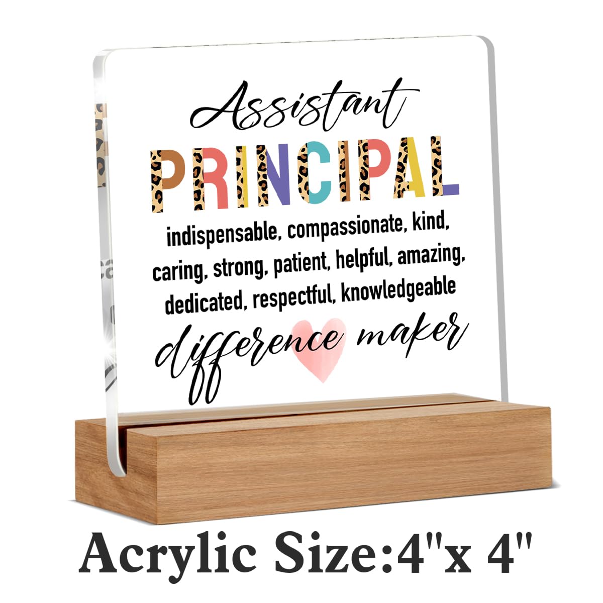 Assistant Principal Gifts for Women Men, Assistant Principal Appreciation Gifts Back to School, Unique Office Decorative Signs Plaque for Desk