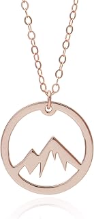 Mountain Necklace - The Original Circle Mountain Necklace (Rose Gold Tone)