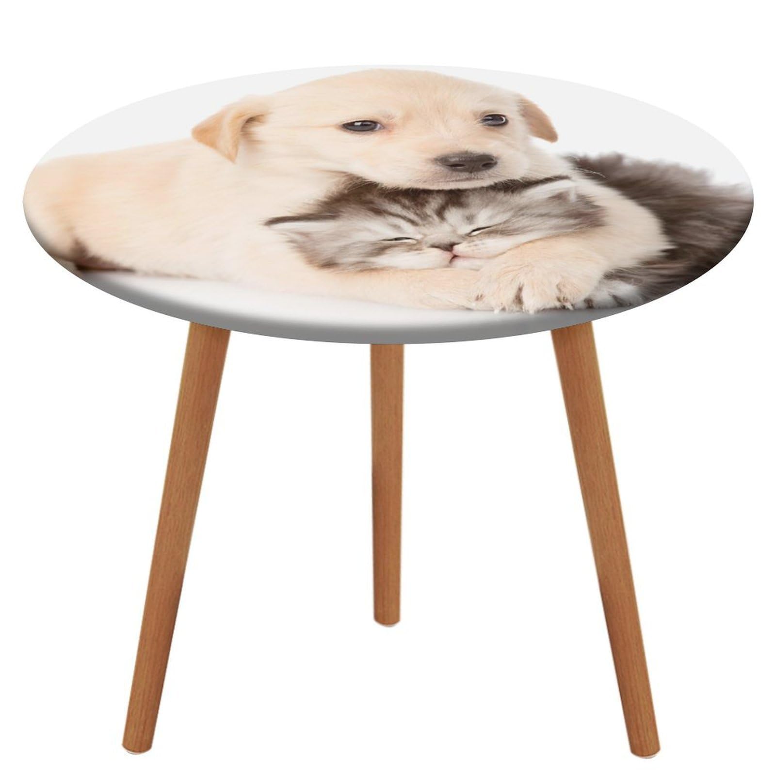 Labrador Dog Round Tablecloth Table Protector Cover For Dinning Room Kitchen Picnic Party