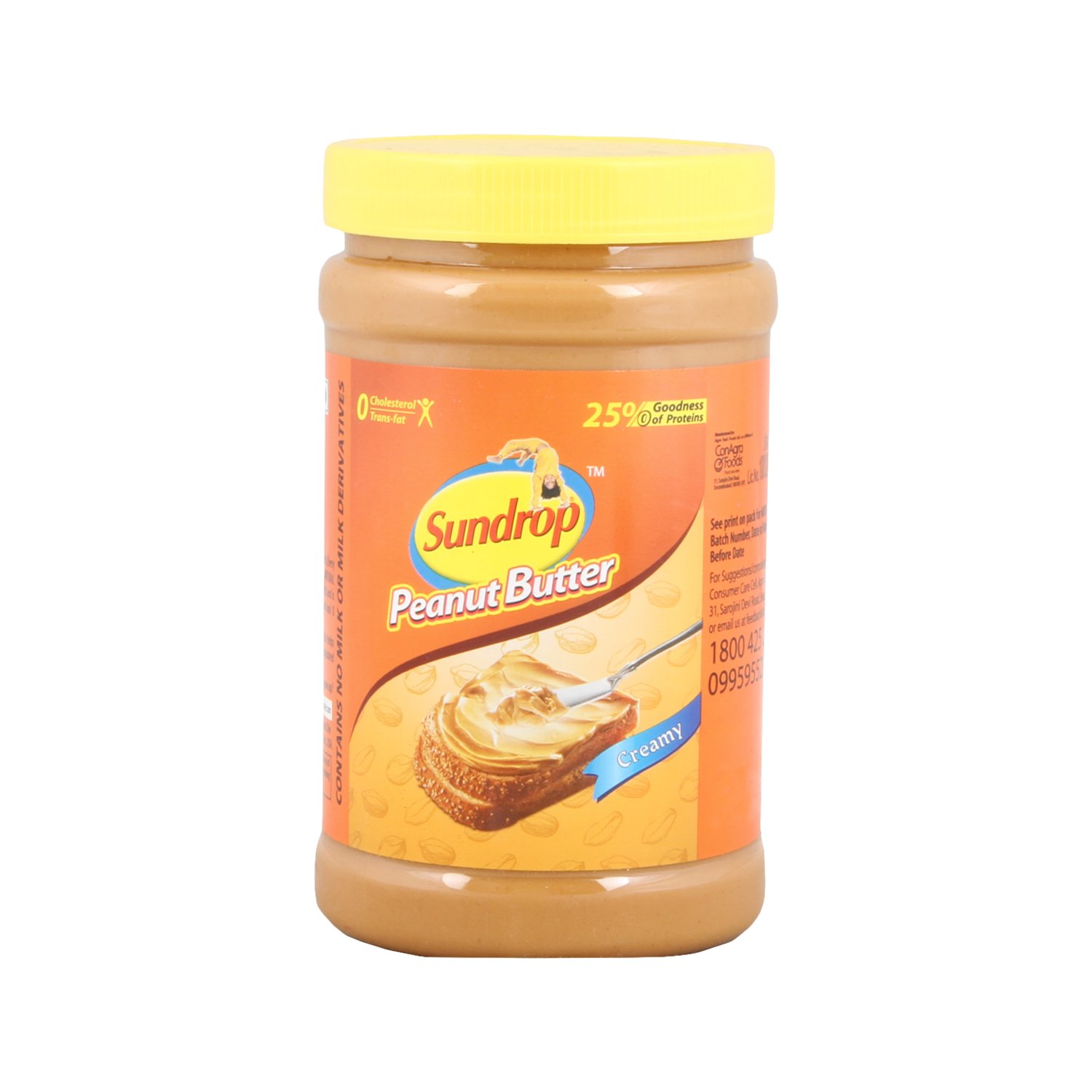 Sundrop Peanut Butter Creamy, 462g Bottle Amazon.in Grocery