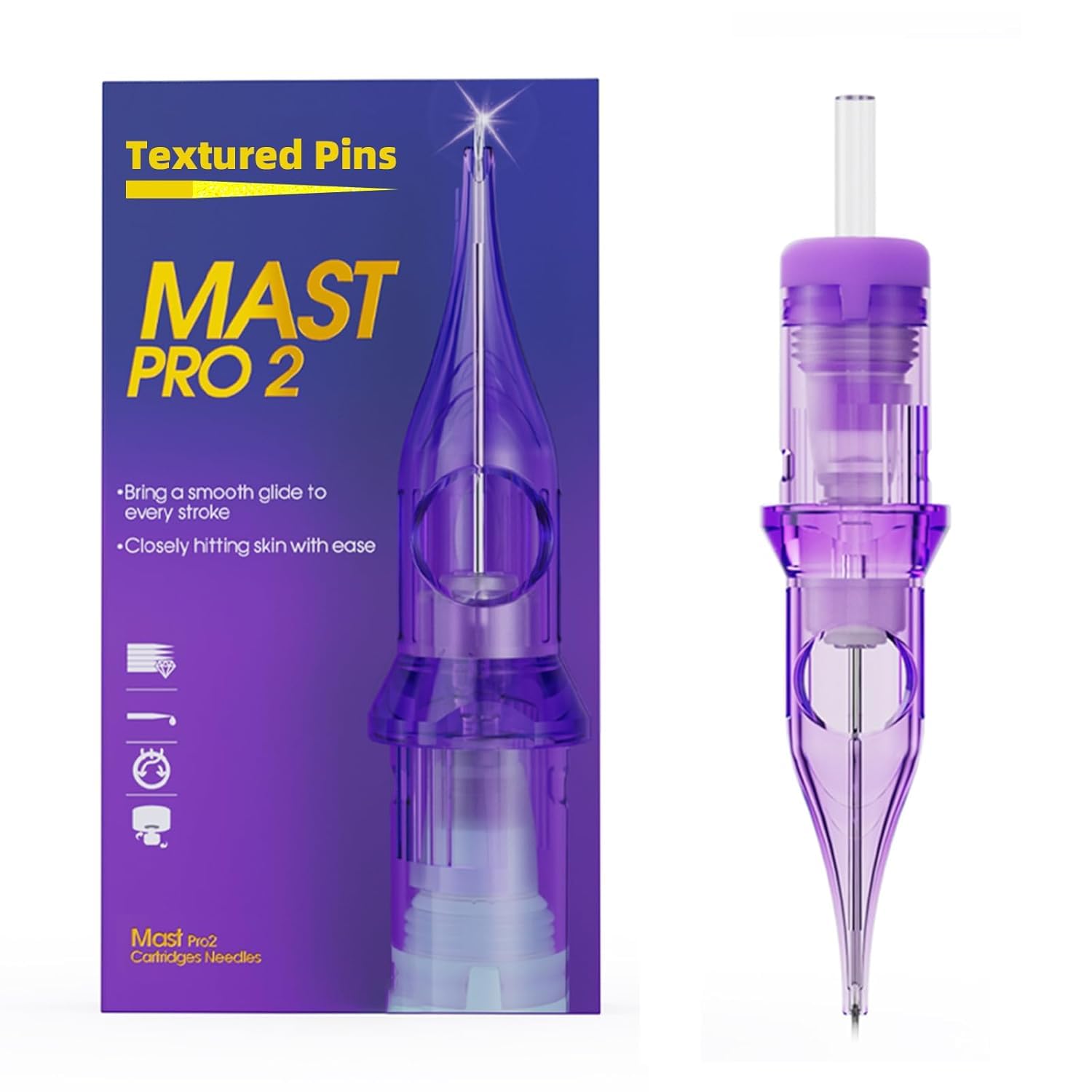Mast Pro2 igły do tatuażu 20 szt. Bugpin igły do tatuażu okrągła wkładka #1203RL-X 0,35mm do maszynki do tatuażu