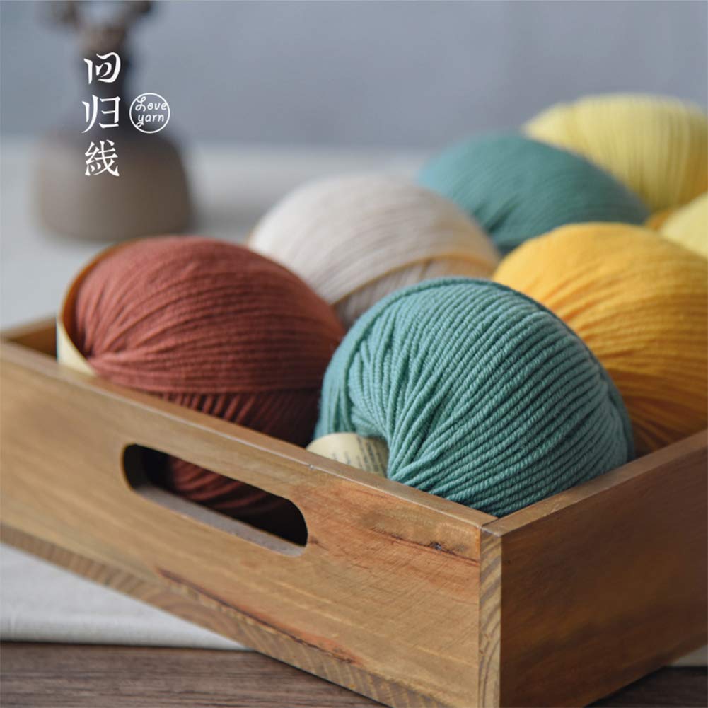 300G Pura Lana Merino Bolas para Hacer Punto y Ganchillo, 23 Colores Disponibles, Suave y cálido,02