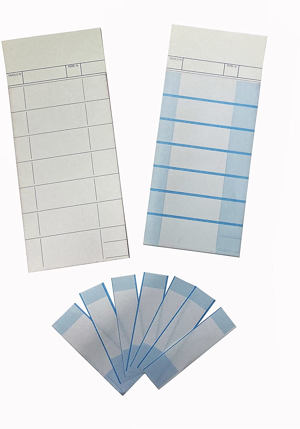 Comande Ristorante 7 Tagliandi – 250 Copie In Carta Copiativa, 10x22 Cm, Prima Copia 60g, Seconda 173g