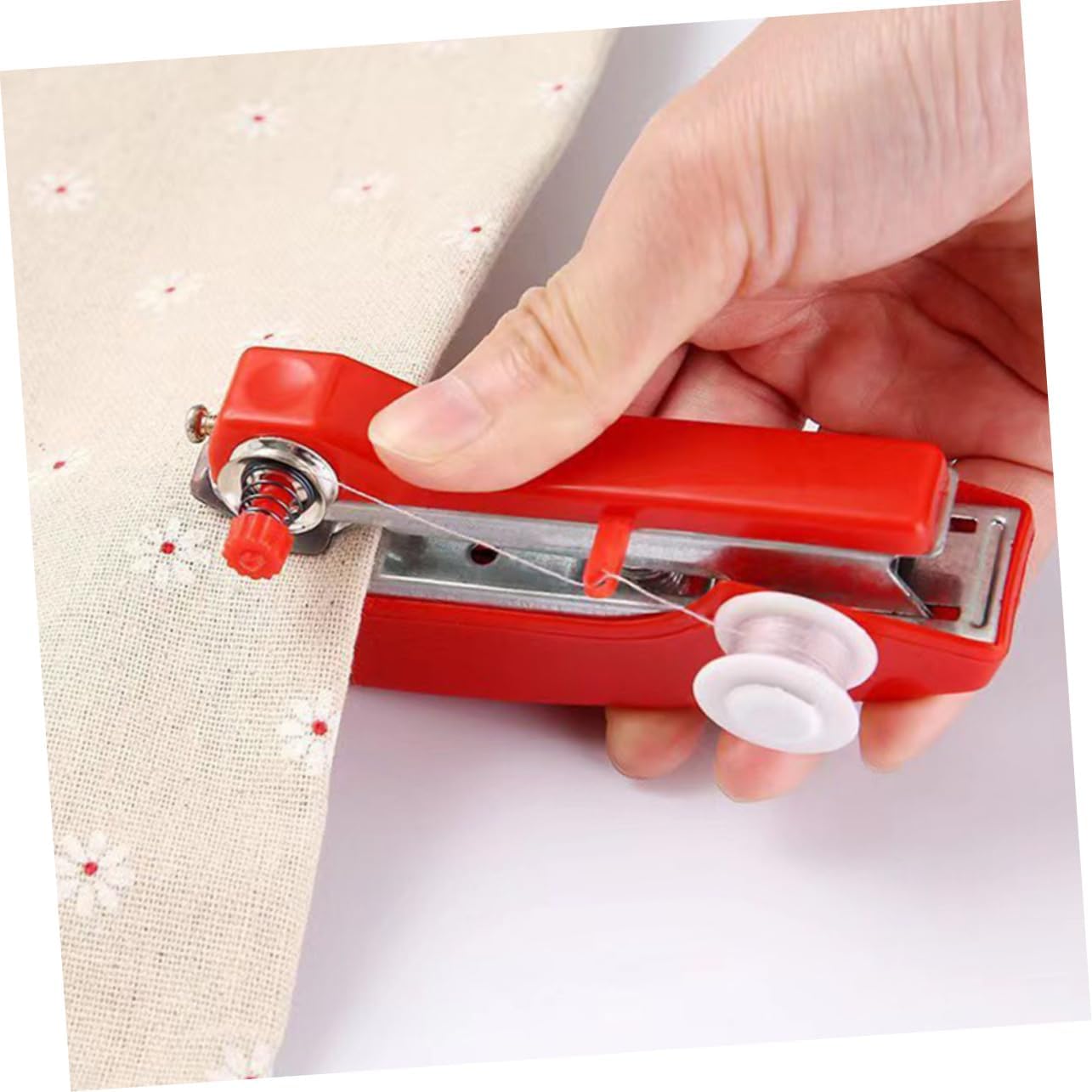 4Pcs Portable Mini Sewing Machine Handheld Sewing Machines for Home Use Compact Design for DIY Clothing Fabrics and Travel Includes and Options