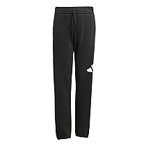 adidas ESSENTIALS PANTS, pantaloni della tuta Unisex – Bambini, Black, White,