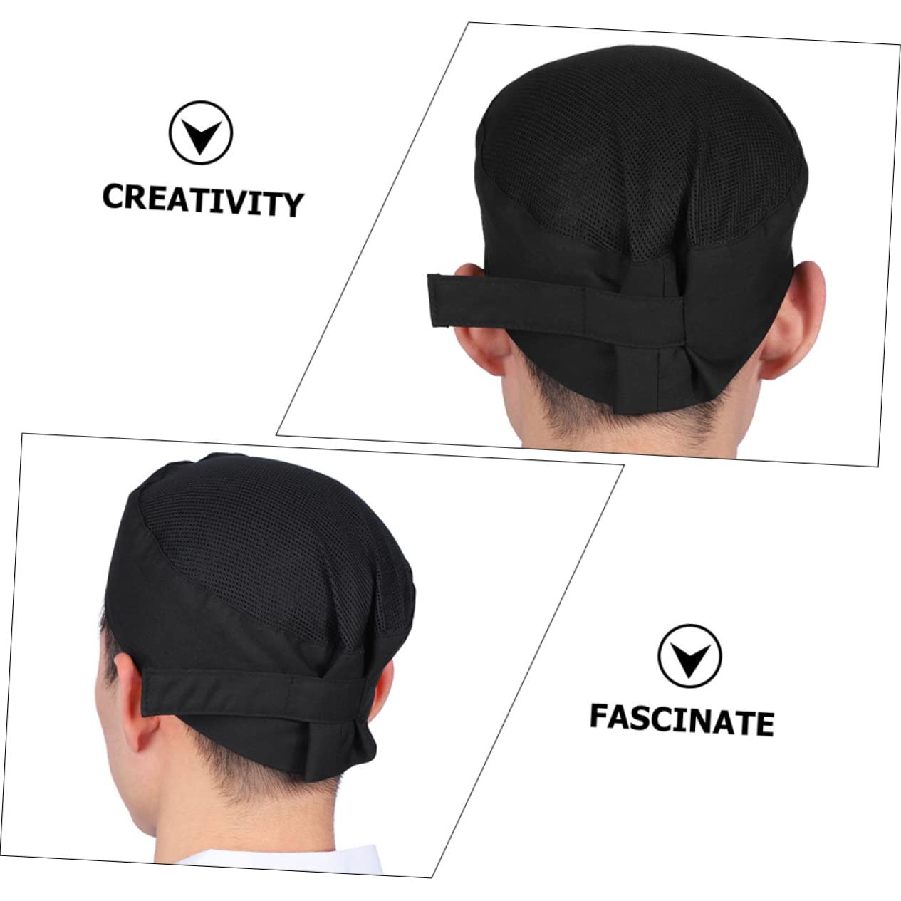 Ipetboom Gorro Chef Ajustable De Malla Pack De Unidades Transpirable Y Cómodo para Cocinas Y Restaurantes