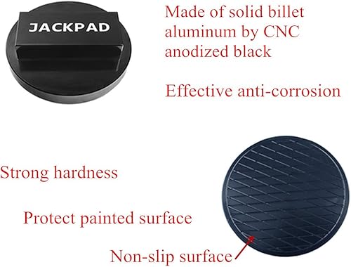Miniatura 3 de DEF Jack Pad de aluminio anodizado, negro, duradero, para BMW Mini Cooper., 1 unidad