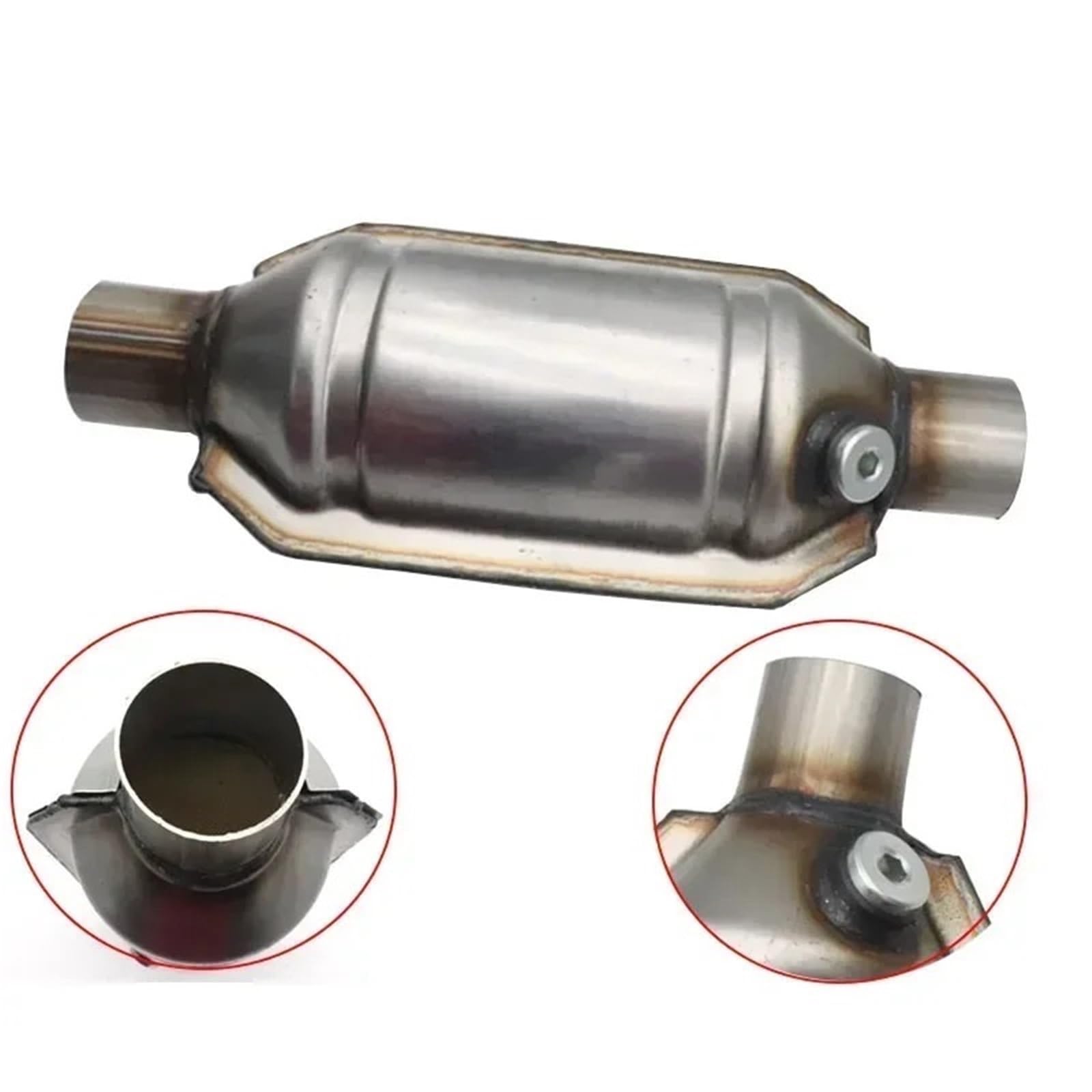 katalizator akcesoria Katalizator filtr Uniwersalny katalizator 2'' 2,25'' 2,5'' 3" 400 ogniw, katalizator tłumika o wysokim przepływie, Euro 1, okrągły, ze stali nierdzewnej(EURO 1-3 inch)