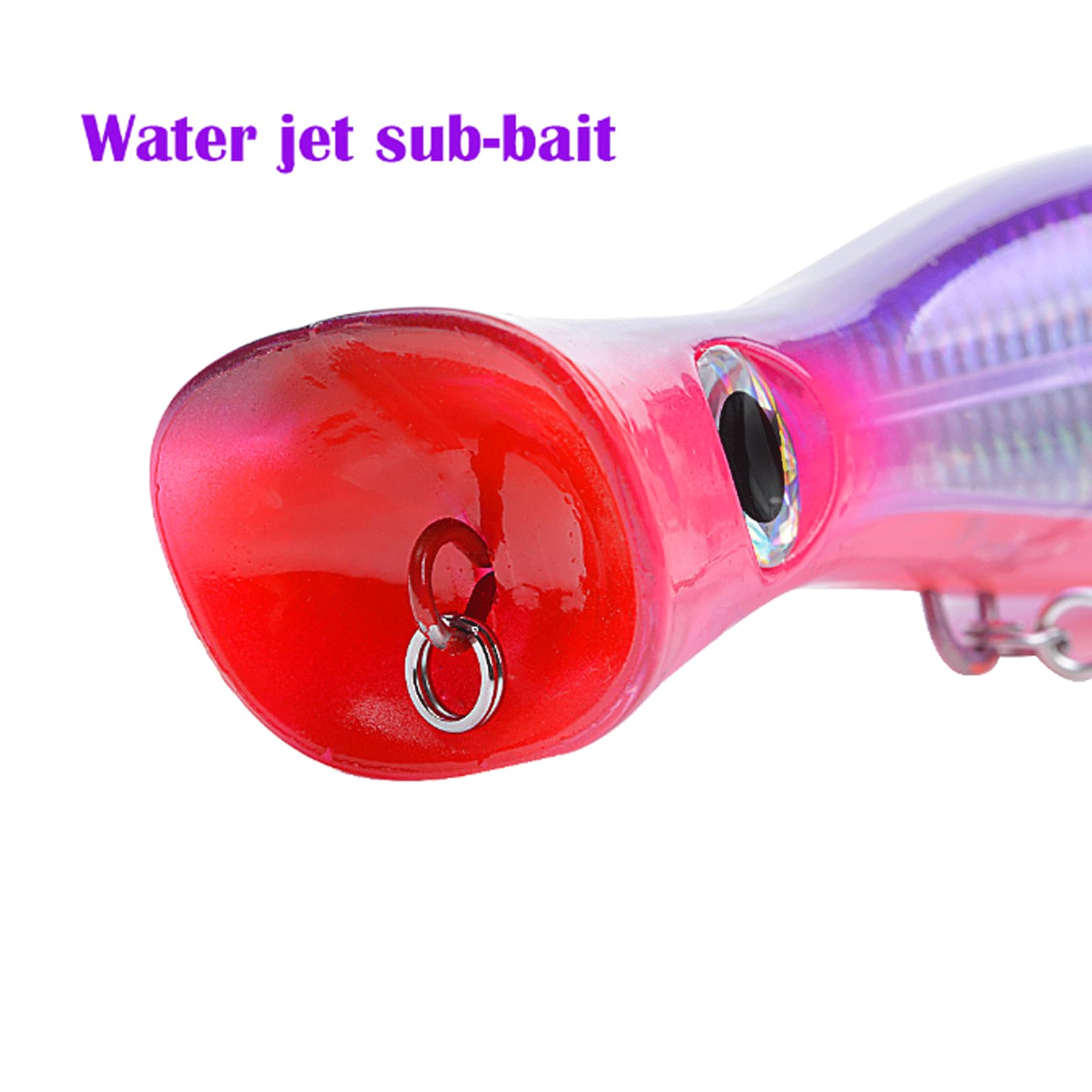 Appâts de pêche (Lot de 2) : leurres durs flottants de Type Popper, 160 mm, 80 g, pour la pêche en mer. Accessoires de pêche pour la pêche en Surface.