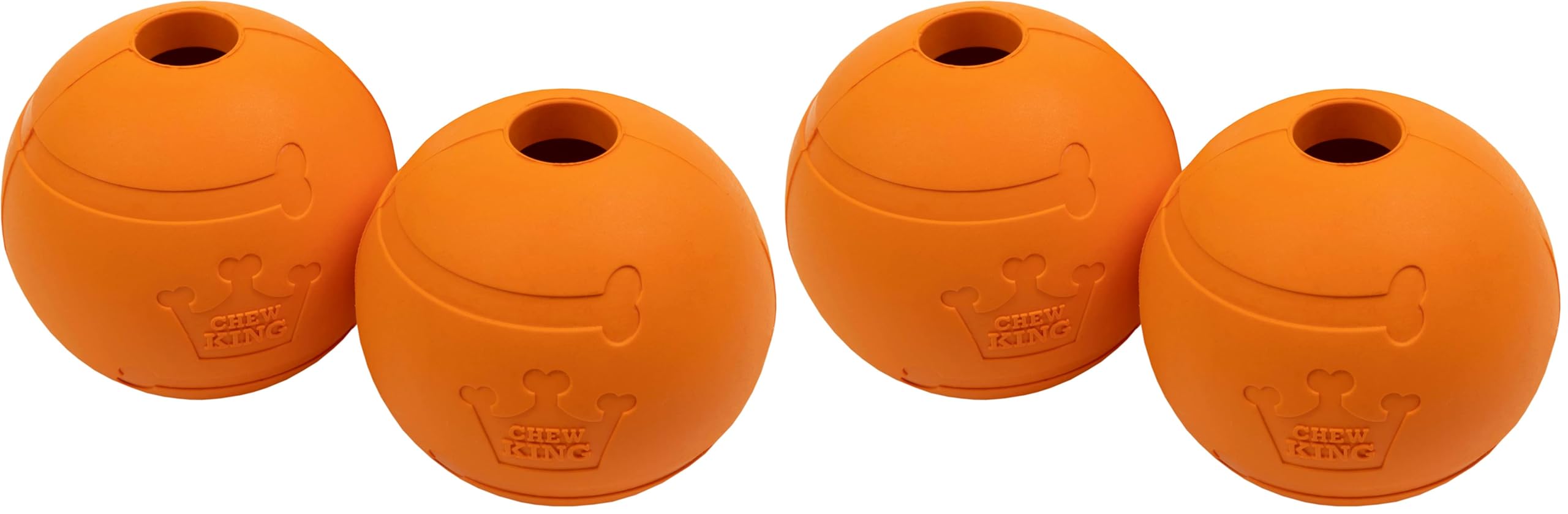 Chew King 7,5 cm Pastırma Aromalı Kauçuk Toplar 4'li Paket