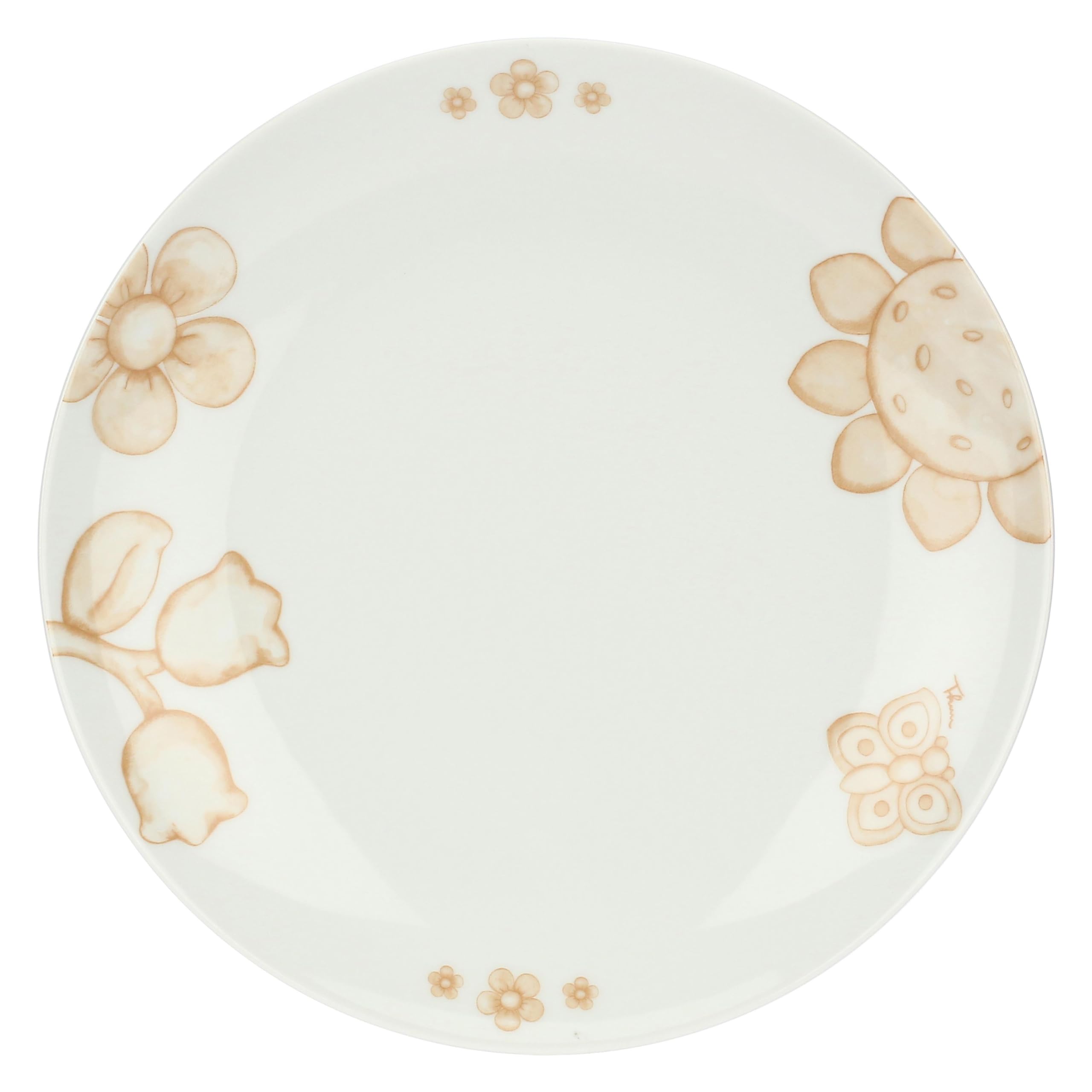 Thun - Set 2 piatti piani in porcellana, diametro 27 cm, collezione Happy Elegance