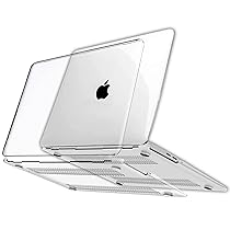 RKINC Custodia compatibile con Macbook Air 13 Pollici M1 A2337 A2179 A1932 (2018-2020), Cover protettiva in plastica rigida per Air 13 (Transparente)