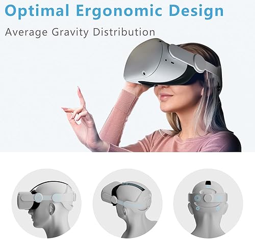 Miniatura 3 de Saqico Head Strap & 2 in 1 Long Arms & Handle Attachments Compatible with Oculus Quest 2 & Hand Controllers