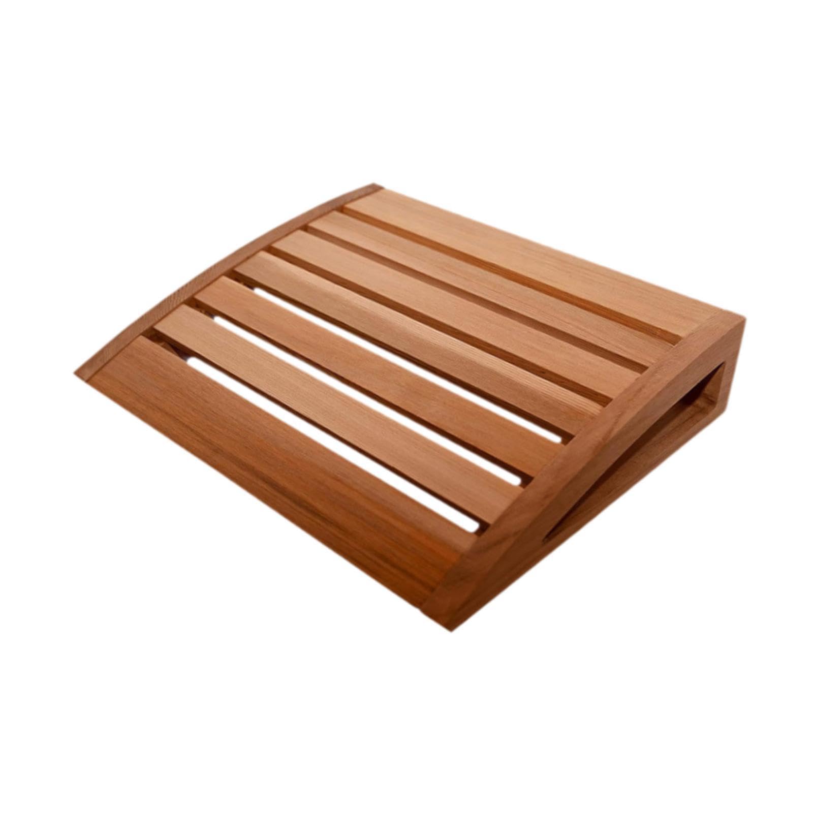 LOVIVER Appuie-tête de Sauna en Bois, Oreiller Cervical Ergonomique