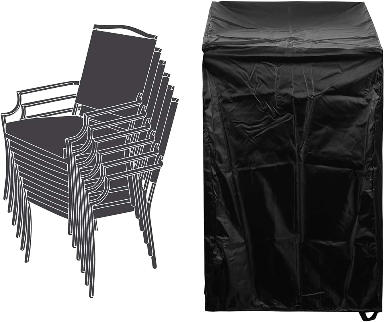 WANGYZJ Garden Chair Covers, Outdoor Patio Furniture Covers, Waterproof