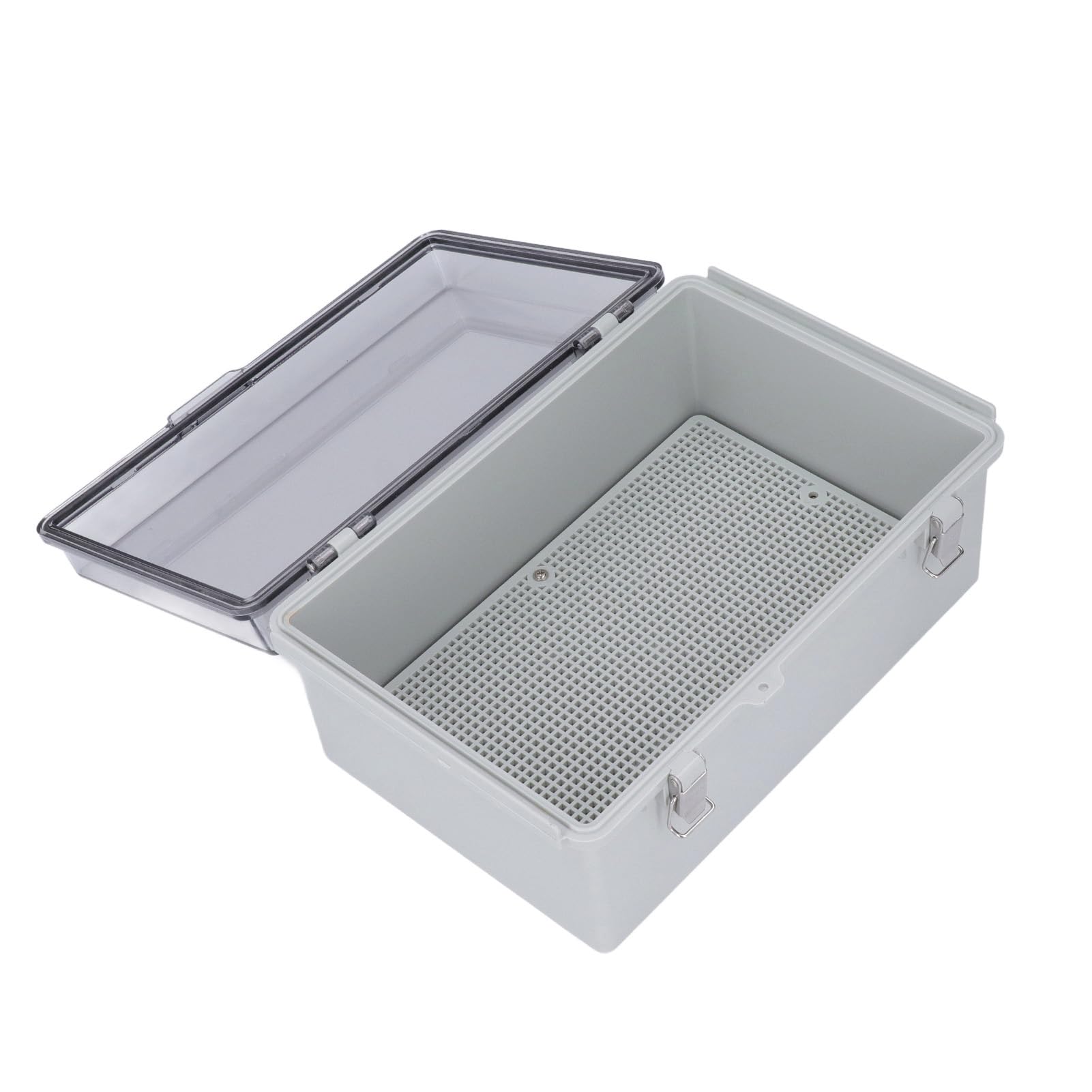 Jeffergarden Zewnętrzna Skrzynka Elektryczna, Wodoodporna Skrzynka Przyłączeniowa ABS IP67 z przezroczystą pokrywą do Elektroniki, 200 X 300 Mm do Inteligentnych Domów i Sprzętu Morskiego
