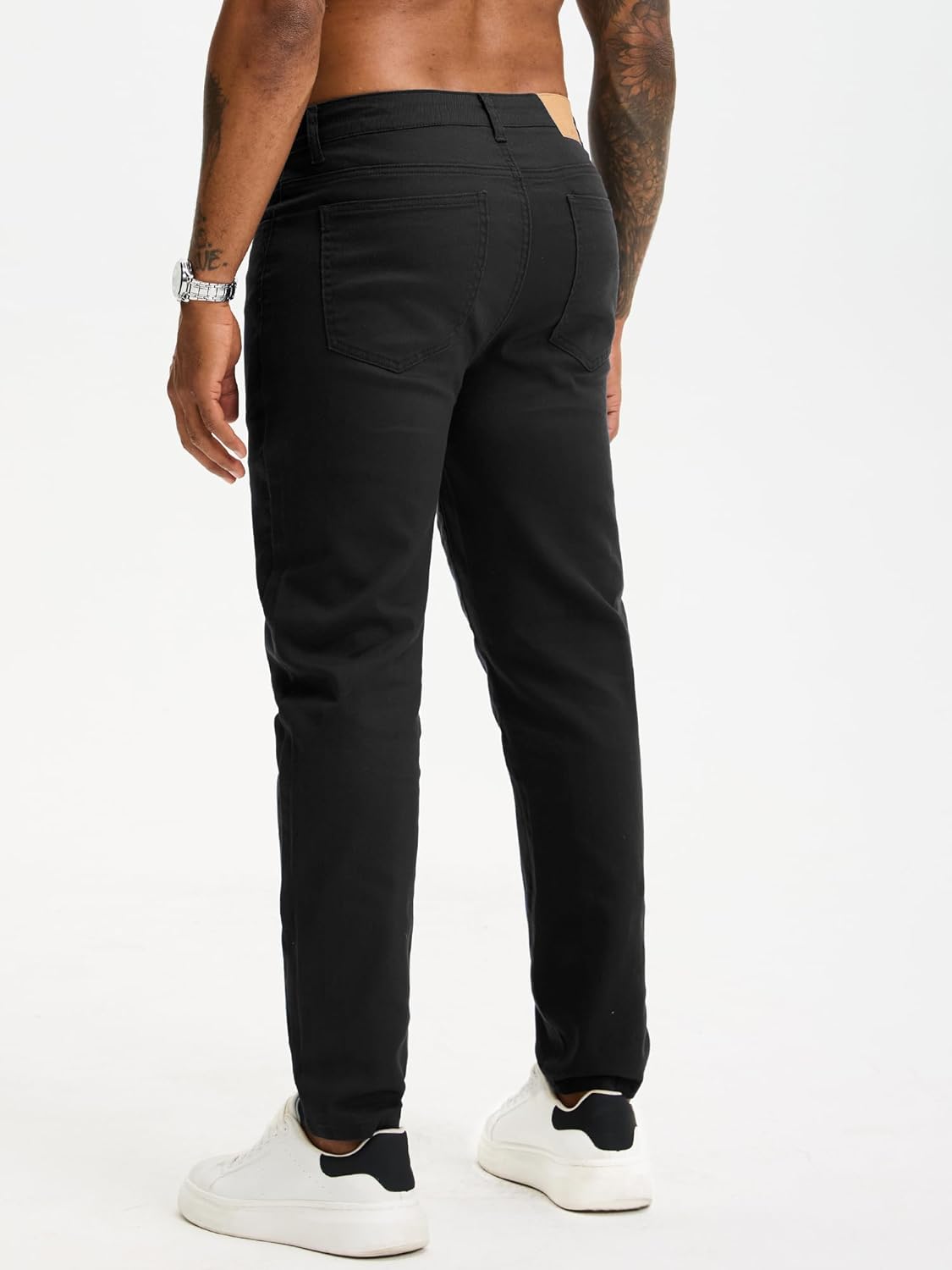 JEMLDL Men's Slim Fit Skinny Stretch Jeans Fashion Casual Denim Pants with Elastic Waist - Image 4