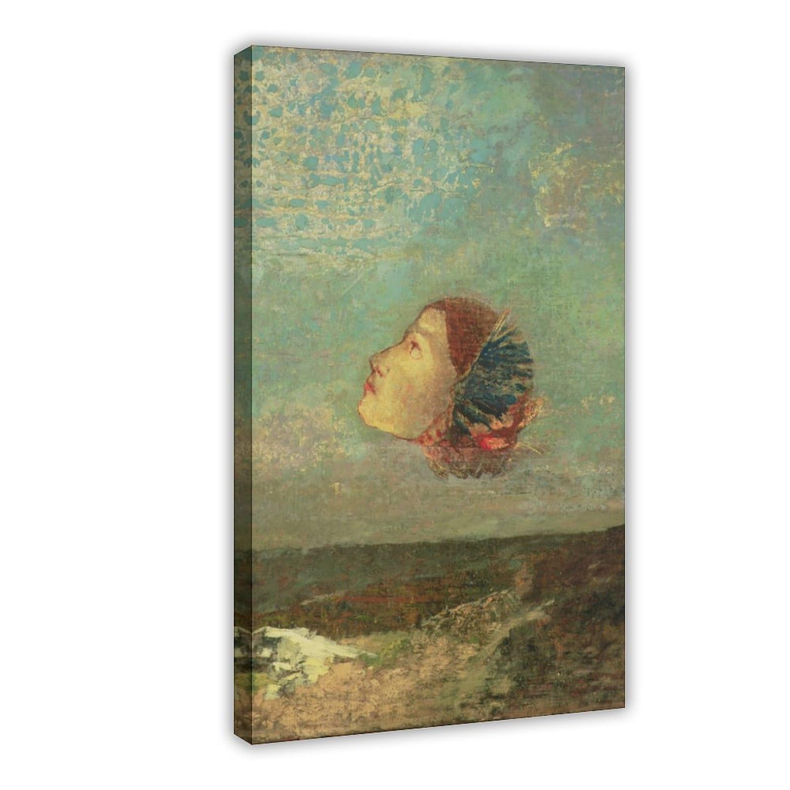 WCYB Homage to Goya by Odilon Redon Prints Posters Prints Canvas Deco Paintings Wall Art Frame 20" L X 30" W