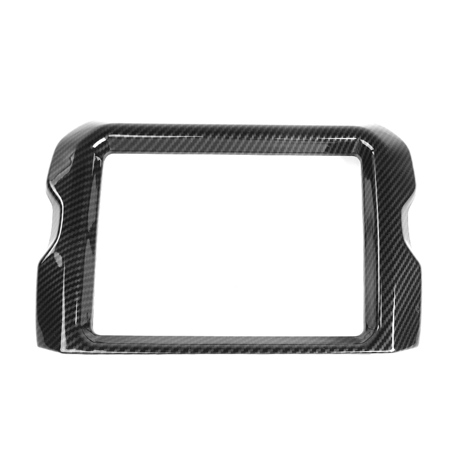 RT-TCZ for Jeep JL Center Console Radio Display Panel Trim Cover for Jeep Wrangler JL JLU Gladiator JT 2018-2023 Black Carbon Fiber Interior Accessories 8.4 inch