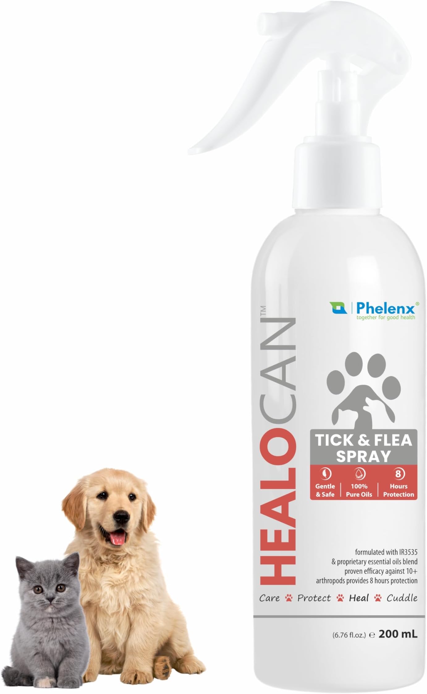 Healocan - Tick & Flea Spray for Dogs & Cats (200 mL)
