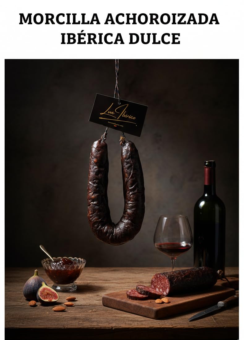 Morcilla Achorizada Ibérica DULCE 250g Embutido Tradicional Extremadura