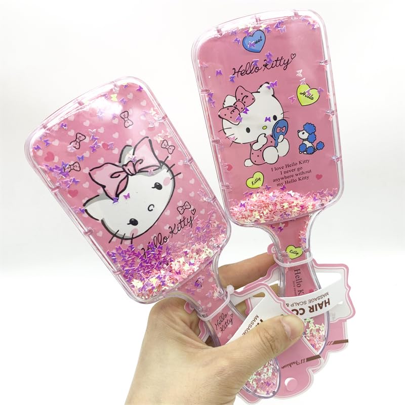 Miniatura 2 de Lindo cepillo de pelo para mujeres y niñas, se desliza a través de los enredos con facilidad para cabello grueso, rizado, delgado, largo, corto,