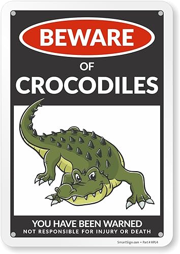 Miniatura 41 de SmartSign Divertido letrero de advertencia con texto en inglés «Beware Of Guinea Pigs – 10 x 7 pulgadas, aluminio laminado libre de óxido de 40 mil