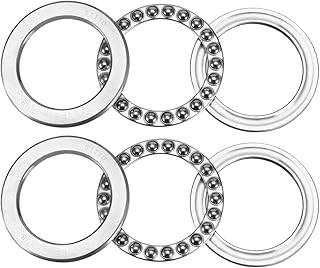 uxcell 51110 Thrust Ball Bearings 50mm x 70mm x 14mm Chrome Steel ABEC3 Single Row Roller 2pcs