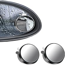 Car Blind Spot Mirror for Mazda CX-60 CX60 CX-50 CX50 CX-30 CX30 CX-5 CX5 CX-3 CX3, 360 Rotatable Convex Cars Rear View Mirror Blind Spot Auxiliary Mirror,Black, normal