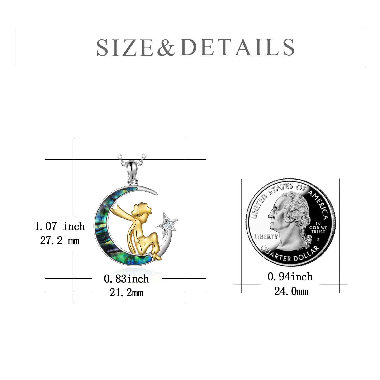 VONALA Sterling Silver Pendant Necklace Jewellery Gifts for Women Girls