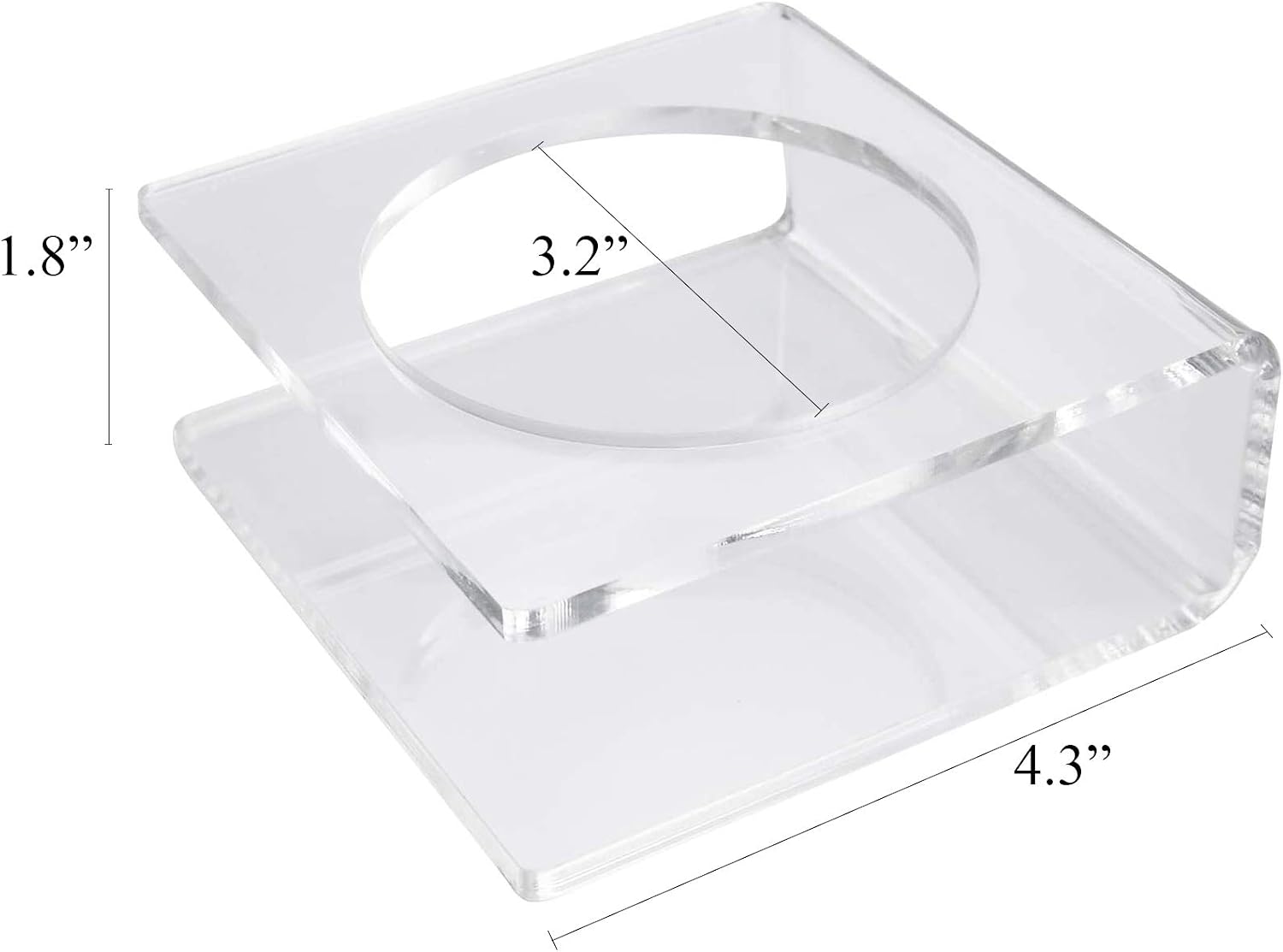 HillSpring Clear Display Stand for Football Basketball Volleyball Soccer Ball, Acrylic Mineral Collection Holder
